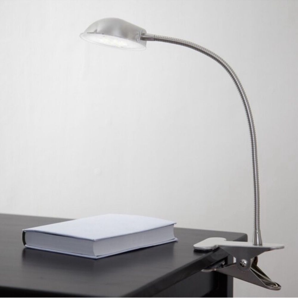New Studio 3B Brushed Steel 24-LED Clip Lamp 19 in